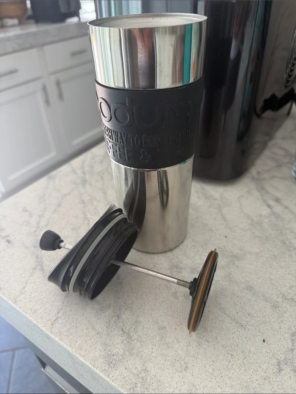 Bodum French press travel mug stainless steel